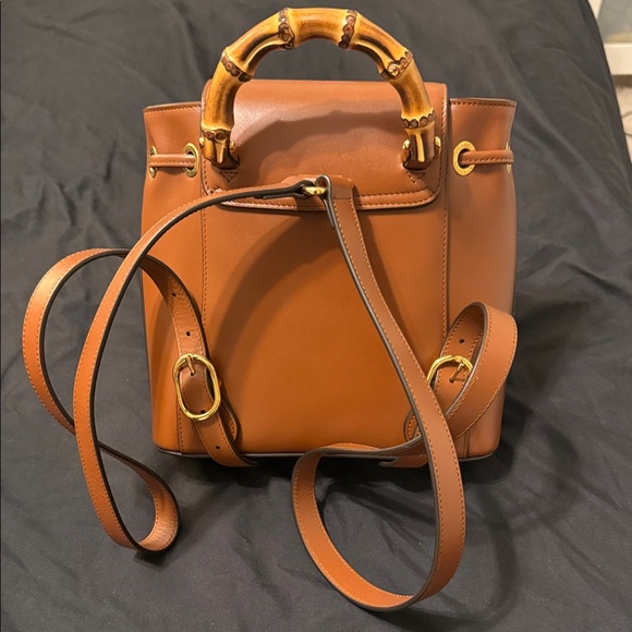 Gucci Brown Leather Backpack - Picture 2 of 3